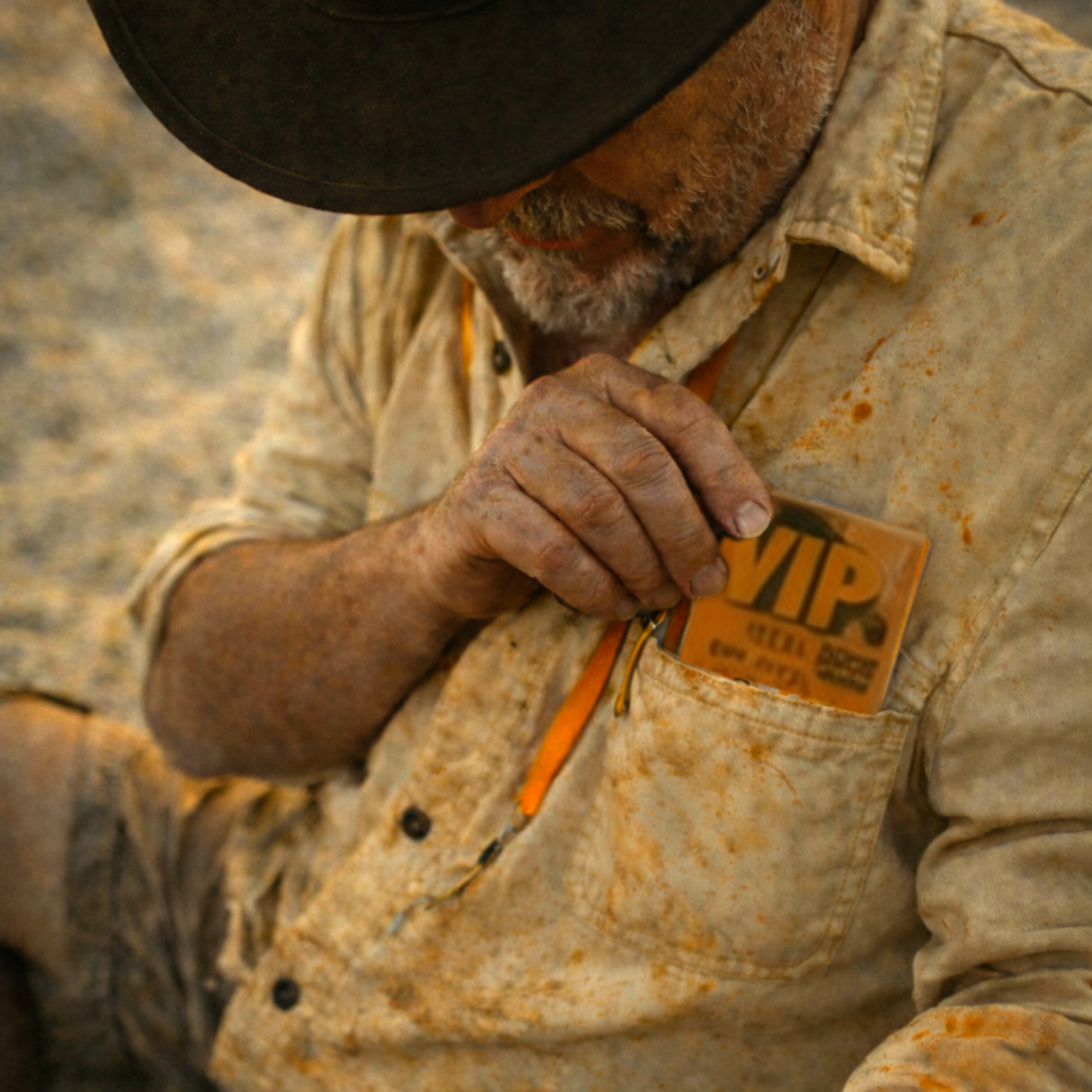 Phil McCockin waking up to find a VIP badge in his pocket