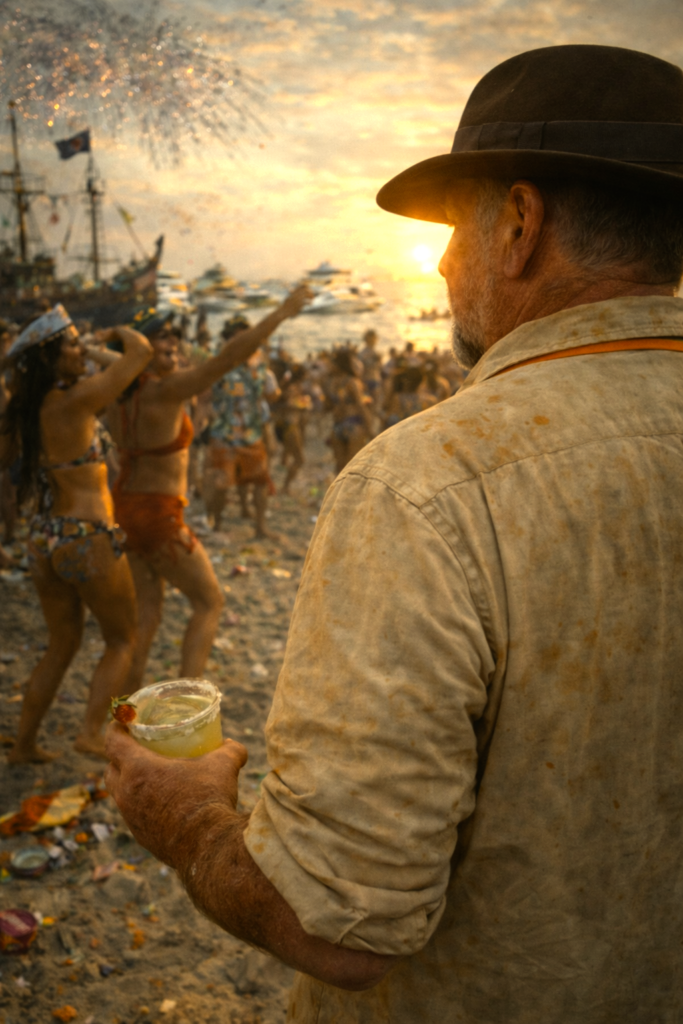 Phil McCockin at a South Beach party