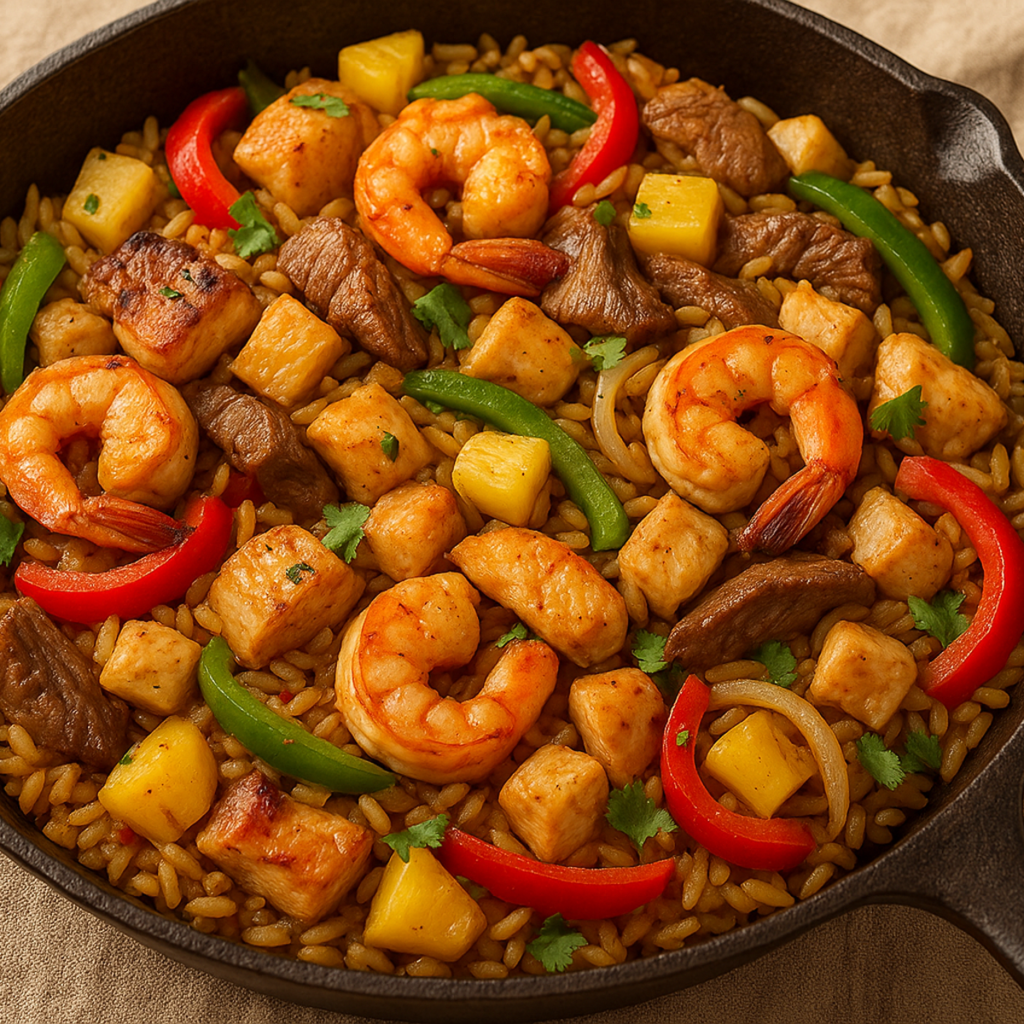 Caribbean Castaway Cock Rice