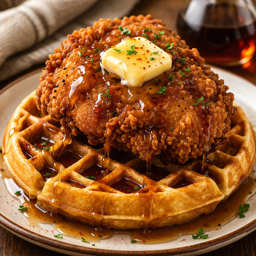 Phil McCockin Morning Wood Fire Chicken Waffles