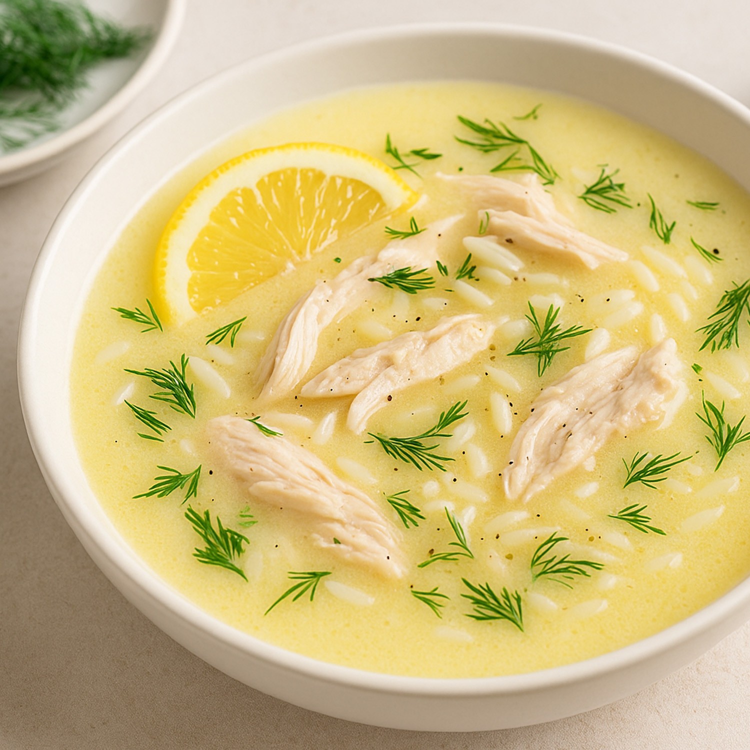 Greek Lemon Chicken Soup Avgolemono