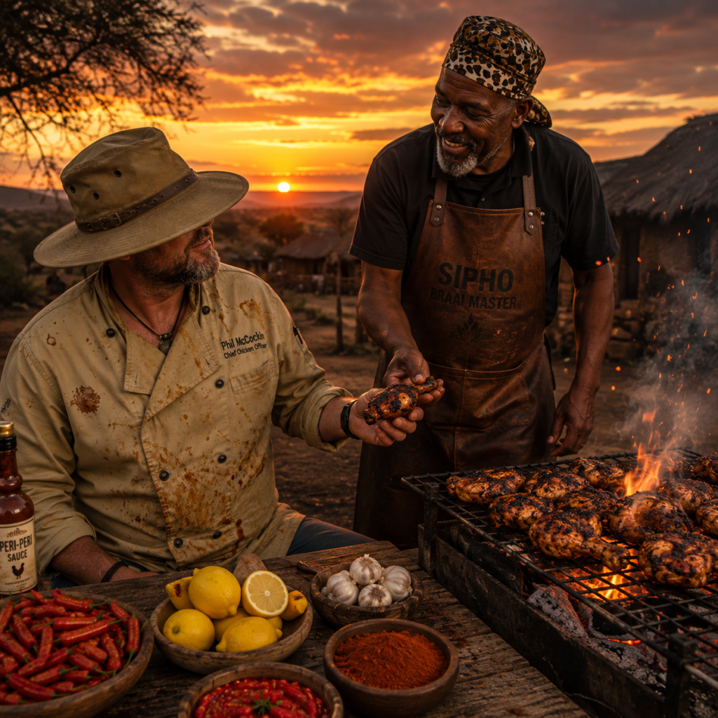 Phil McCockin tries peri-peri chicken