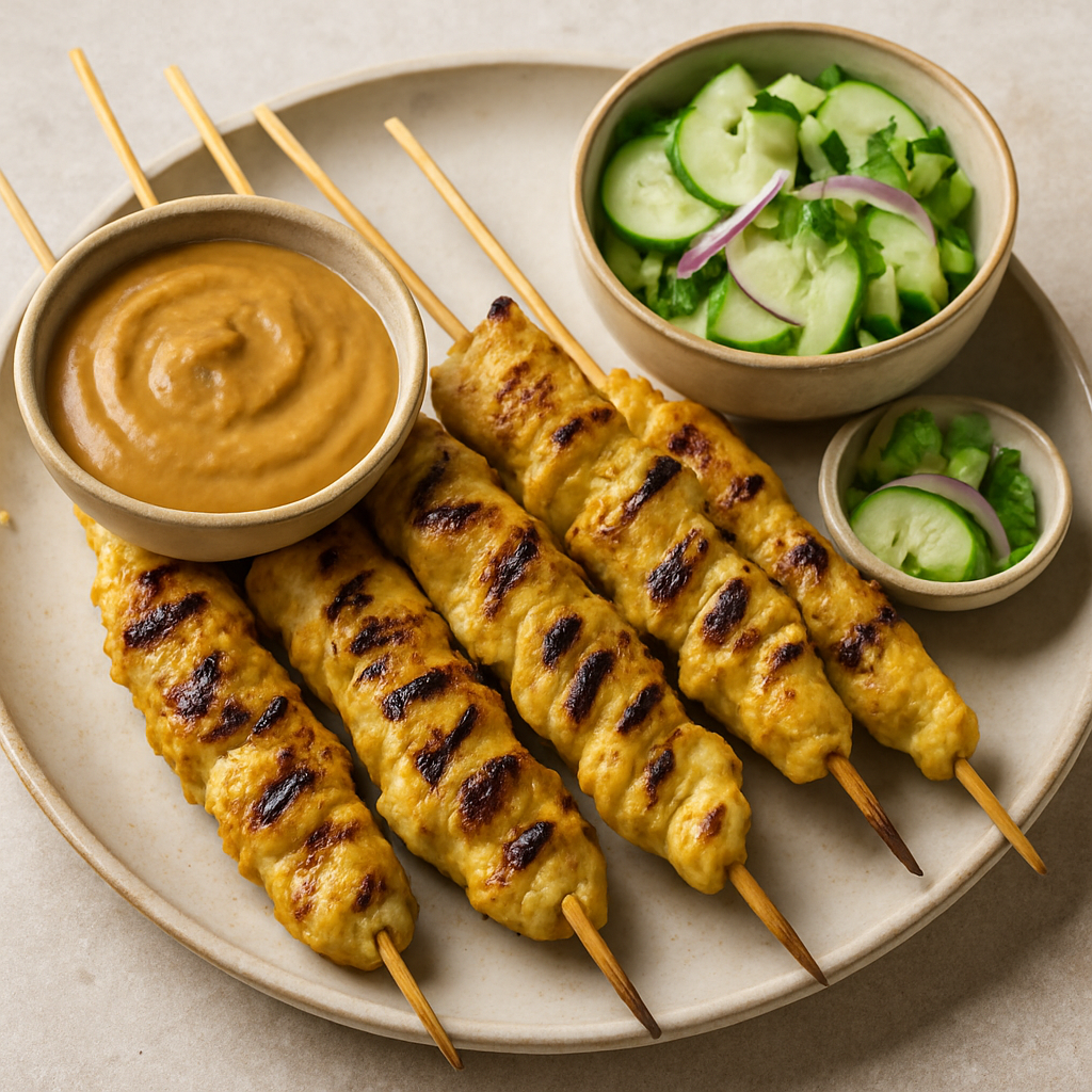 Poke My Chicken Thai Satay Skewers