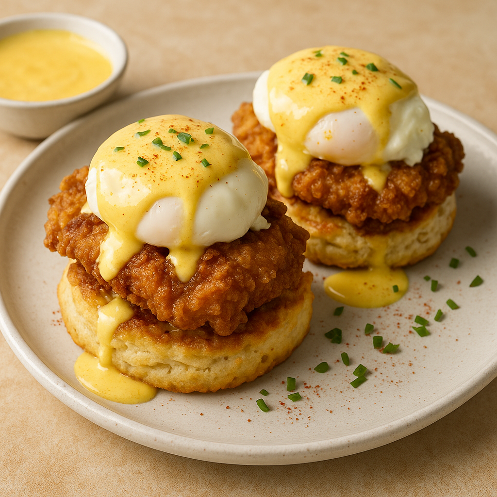 Southern Chicken Biscuits Benedict